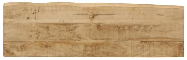 Tömör mangófa konzolasztal természetes éllel 105 x 33 x 76 cm