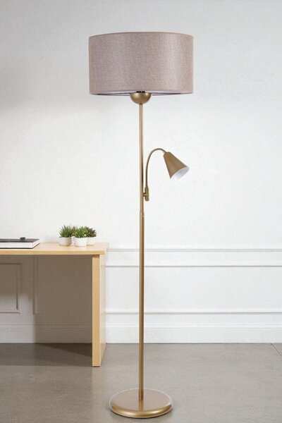 Opviq Floor Lamp Beige Gold 8940-5
