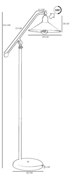 Opviq Floor Lamp Mustard 8959-4