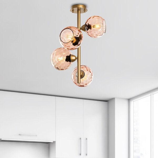 Opviq Csillár Pink Gold Benek - 15 - 14503