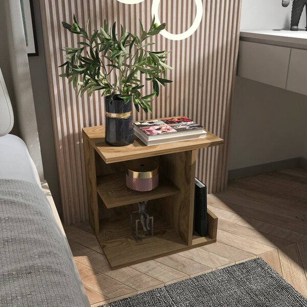 Hanah Home Nightstand Oud Oak Karamira - Oud Oak
