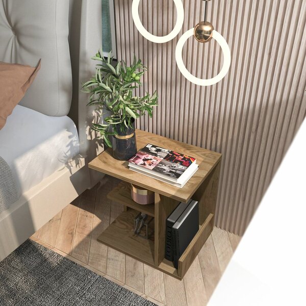 Hanah Home Nightstand Oud Oak Karamira - Oud Oak
