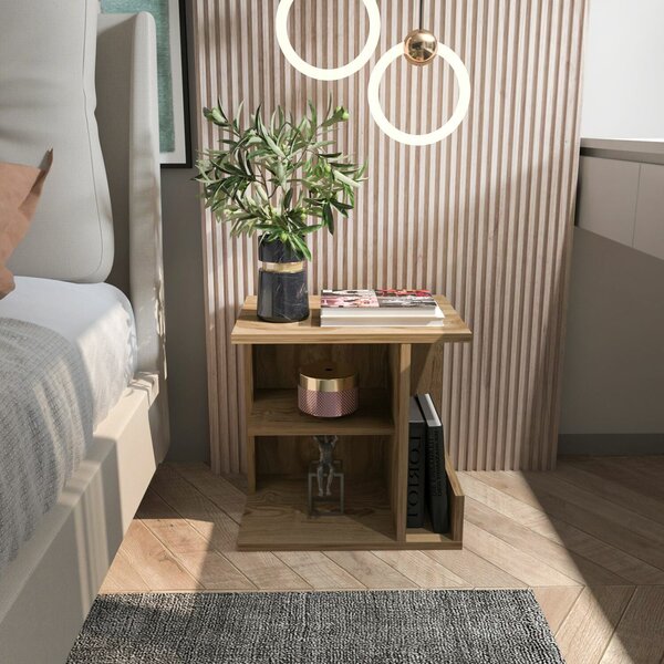 Hanah Home Nightstand Oud Oak Karamira - Oud Oak