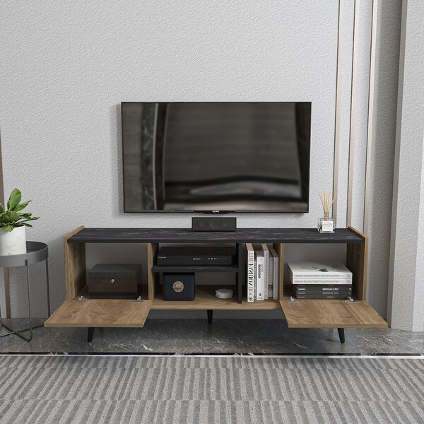 Hanah Home TV állvány dió színben, Bendire Ekvador - Dió, Bendire