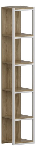 Hanah Home könyvespolc Oak White Texas - Fehér, Ud