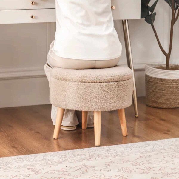 Atelier Del Sofa puff Berlin Wellsoft - bézs