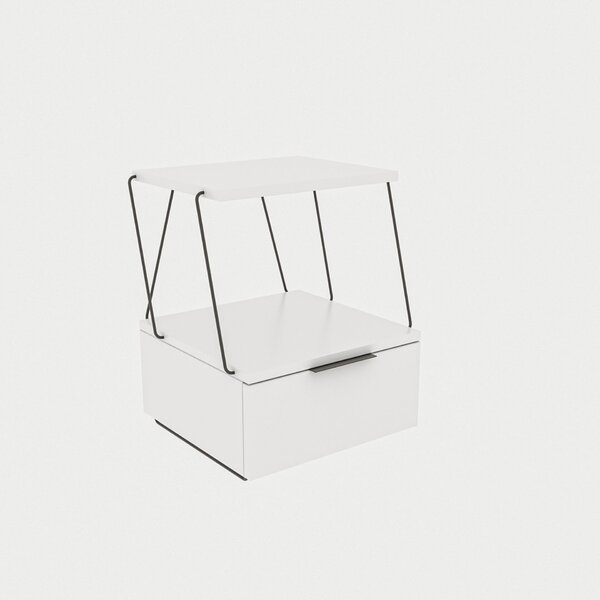 Hanah Home Nightstand White Tekoba - White
