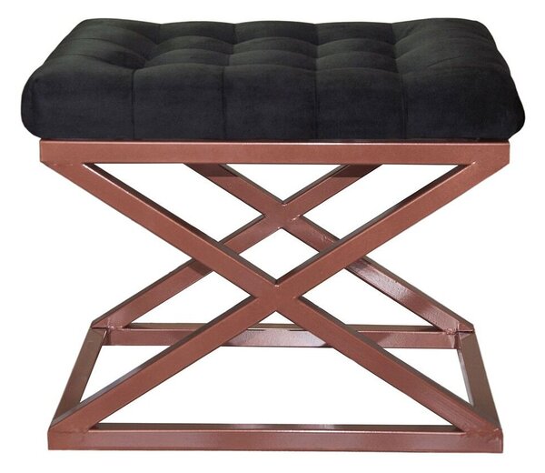 Atelier Del Sofa Puff Copper Black Capraz - Réz, Fekete