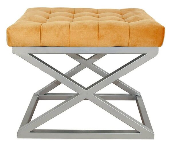 Atelier Del Sofa Capraz puff - ezüst, narancs