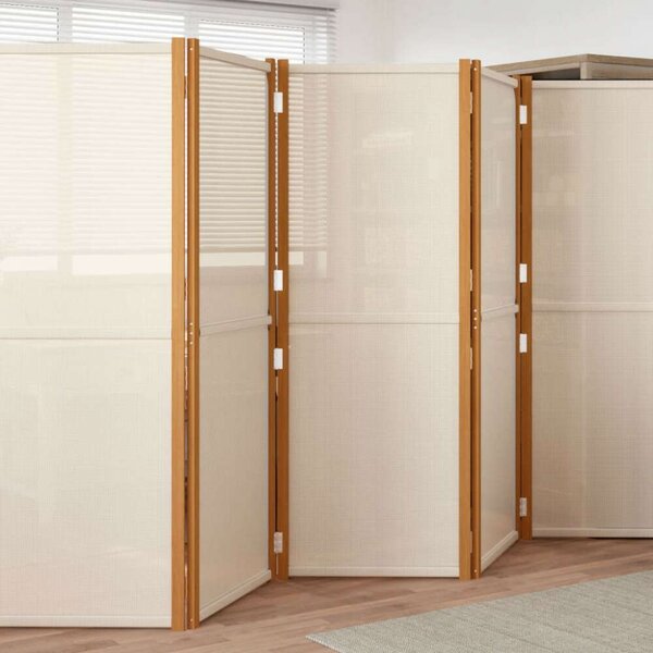 VidaXL fehér 5 paneles térelválasztó 350x180 cm