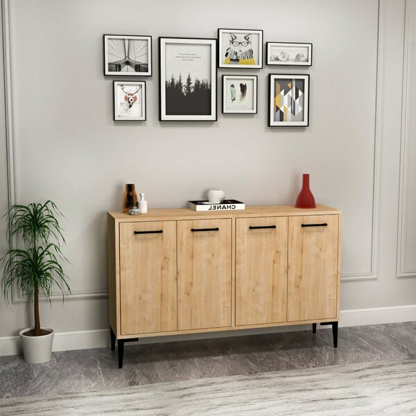 Hanah Home Console Sapphire Oak Frezya - Sapphire Oak