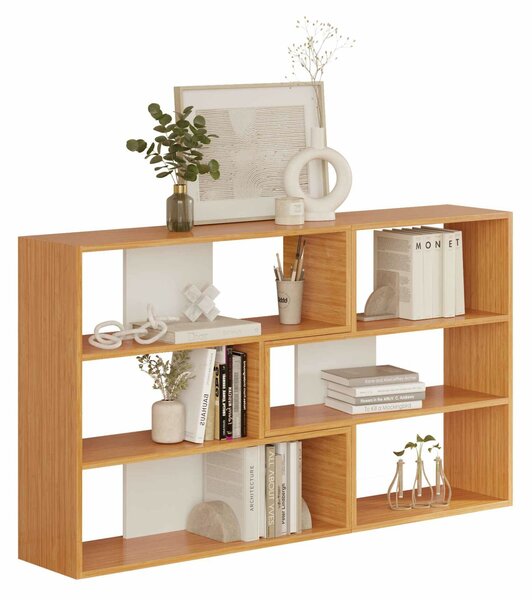 Hanah Home Könyvespolc Natural White Aruba - Természetes, Fehér