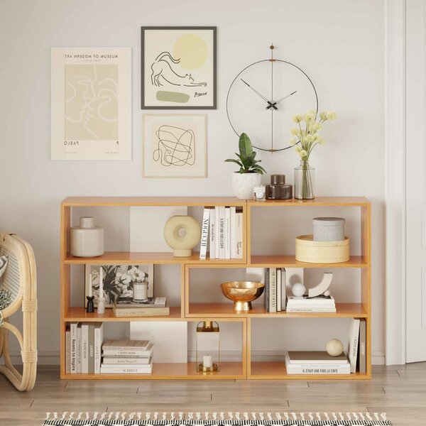 Hanah Home Könyvespolc Natural White Aruba - Természetes, Fehér