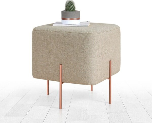 Atelier Del Sofa Puff Coffee Copper 60 - Coffee