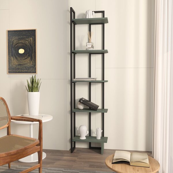 Hanah Home Könyvespolc Black Green Alice - Fekete, Zöld