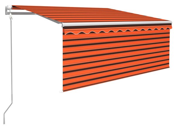Narancssárga-barna automata napellenző redőnnyel 3 x 2,5 m