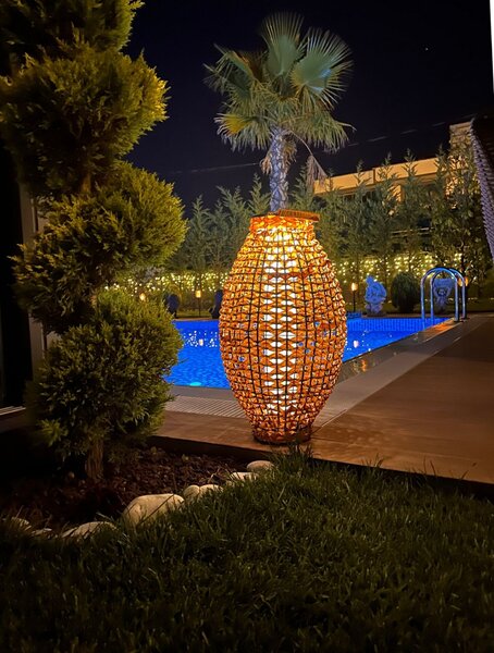 Opviq Floor Lamp Oak 4457-S09