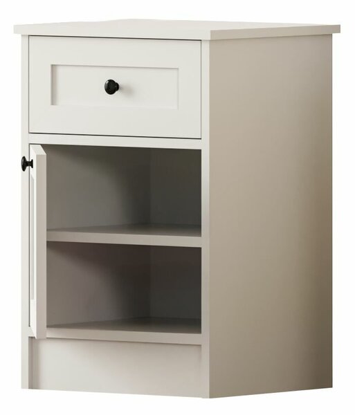 Hanah Home Nightstand Matte White Rumy - Rb-168-03