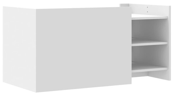 Fekete szerelt fa dohányzóasztal 100 x 50 x 50 cm