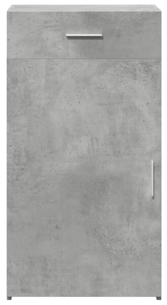 Betonszürke szerelt fa tálalószekrény 50 x 42,5 x 93 cm