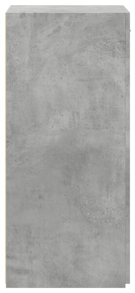 Betonszürke szerelt fa tálalószekrény 50 x 42,5 x 93 cm
