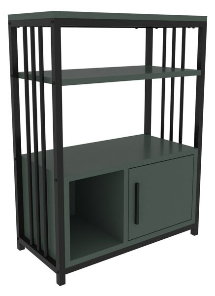 Hanah Home Könyvespolc GreenBlack Letos - Zöld, fekete