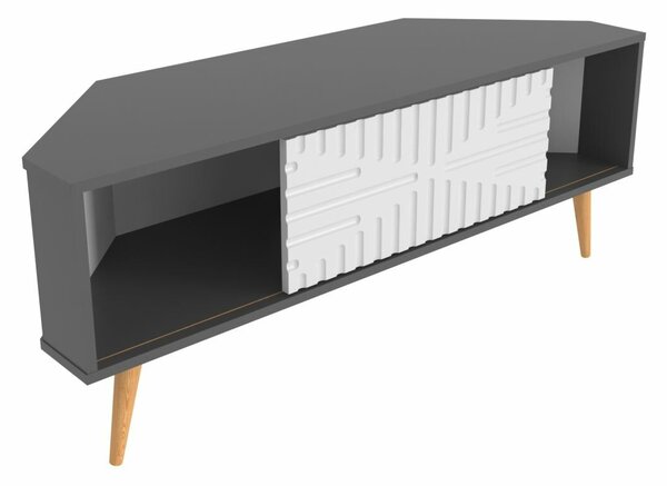 Hanah Home Mora TV állvány - antracit, fehér