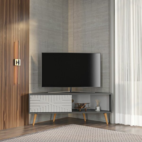 Hanah Home Mora TV állvány - antracit, fehér