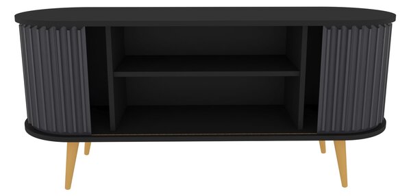Hanah Home TV-állvány Fekete Antracit Stor - Fekete, Antracit