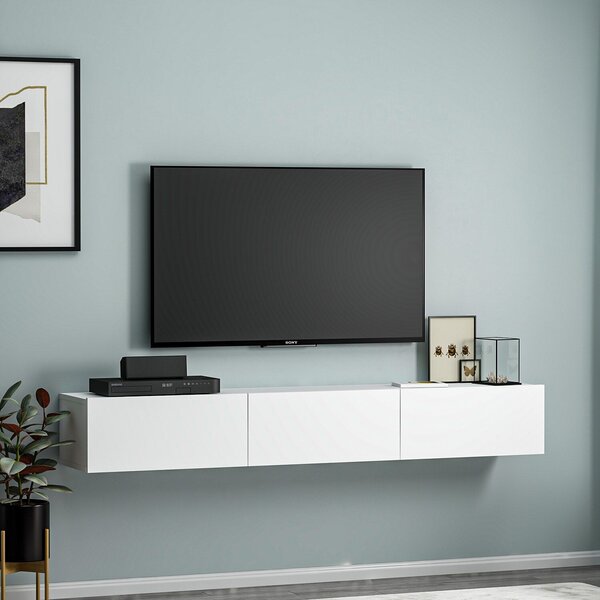 Hanah Home TV Stand White Terra - White