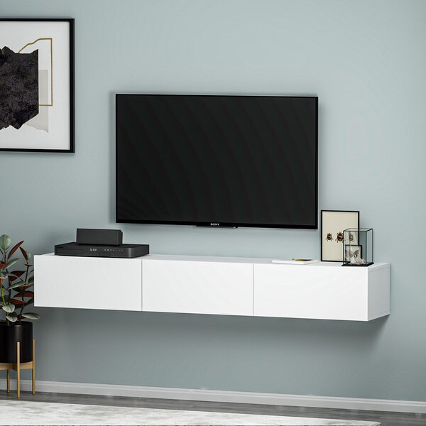 Hanah Home TV Stand White Terra - White
