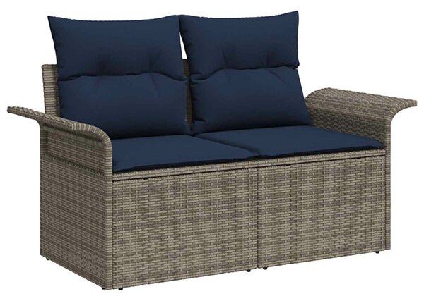 VidaXL Kanapé Szett 6 pcs 4-Ülőhelyek száma Szürke és sötétkék