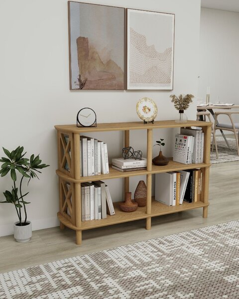 Hanah Home Fiore tölgy könyvespolc