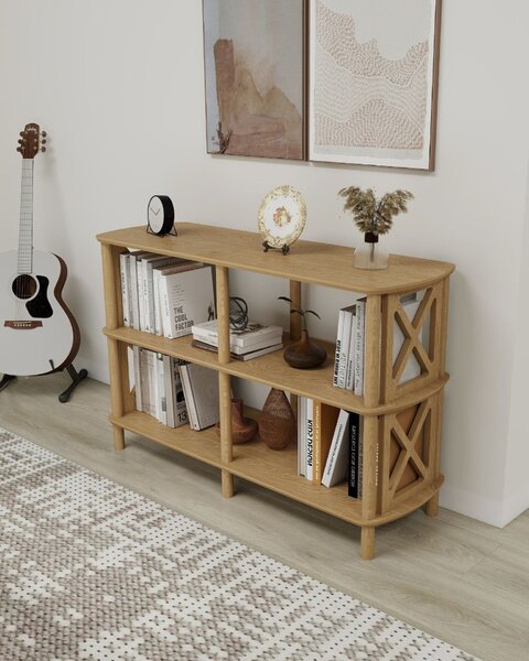 Hanah Home Fiore tölgy könyvespolc
