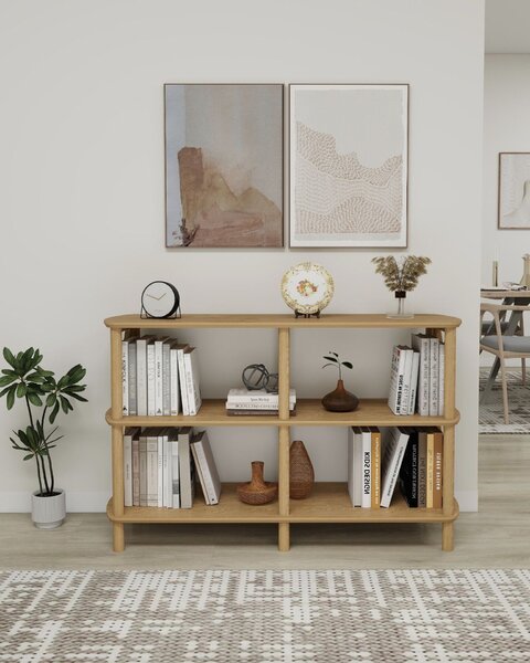 Hanah Home Fiore tölgy könyvespolc
