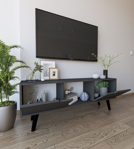 Hanah Home TV Stand Anthracite Siena - Anthracite
