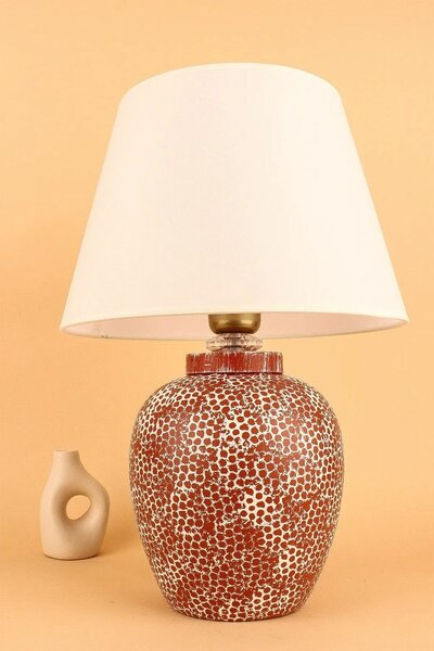 Opviq Asztali lámpa Tile RedWhite YL684