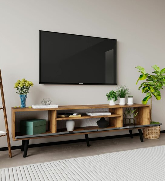 Hanah Home Roma 180 TV állvány, dió és antracit