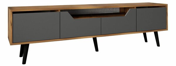 Hanah Home Roma 180 TV állvány, dió és antracit