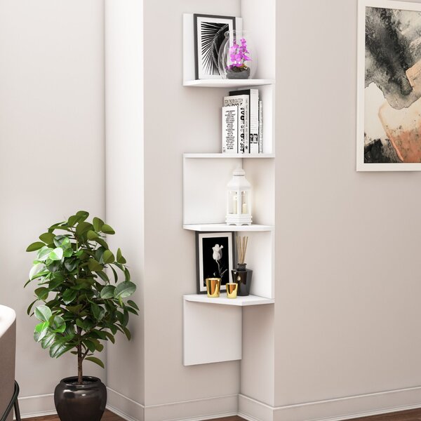 Hanah Home Desaldo fali polc, fehér