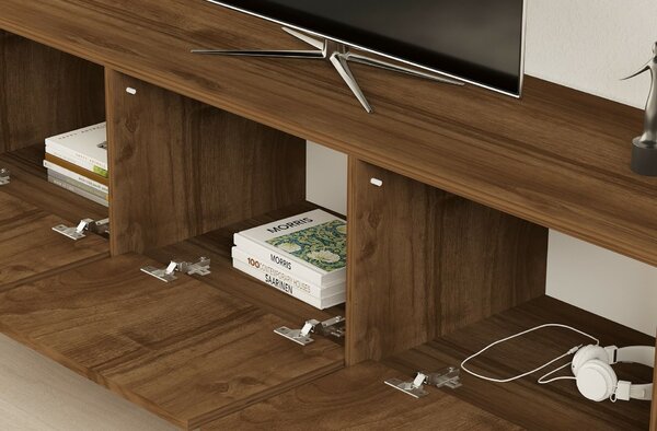 Hanah Home TV állvány Walnut Melody - Dió