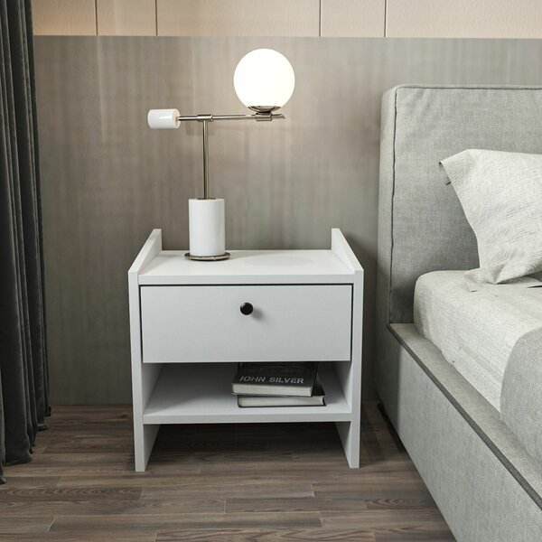 Hanah Home Éjjeliszekrény Fehér Berlin - Fehér
