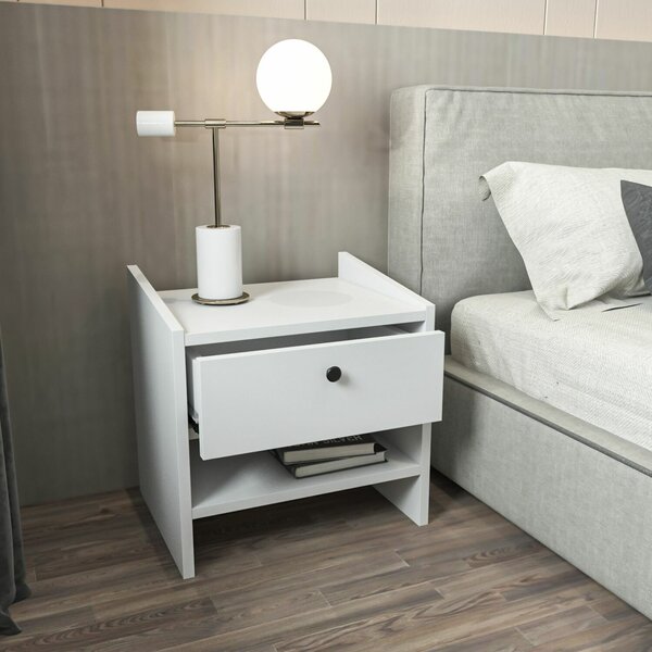 Hanah Home Éjjeliszekrény Fehér Berlin - Fehér