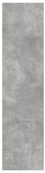 Betonszürke szerelt fa ruhásszekrény 80 x 50 x 200 cm