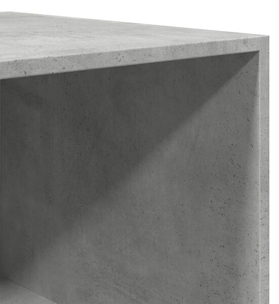 Betonszürke szerelt fa ruhásszekrény 80 x 50 x 200 cm