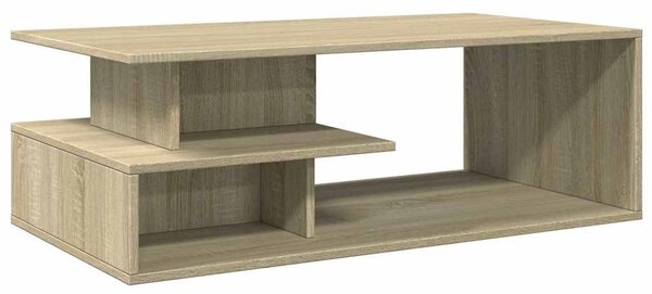 Sonoma tölgy színű szerelt fa dohányzóasztal 102x55x35 cm