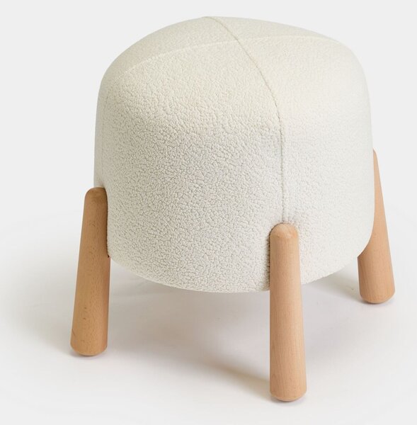 Atelier Del Sofa Fehér Floki Puff - Fehér