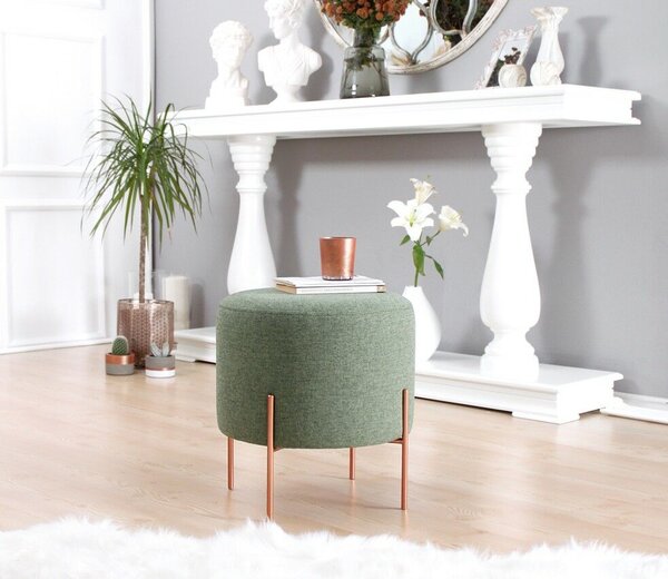 Atelier Del Sofa Puff Zöld Réz 41 - Zöld