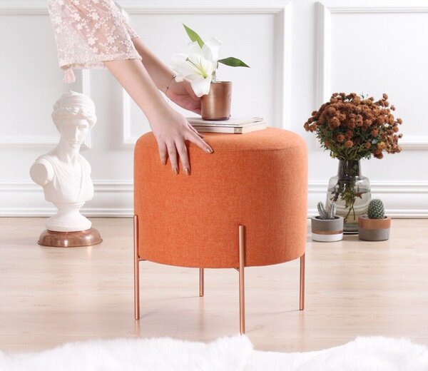 Atelier Del Sofa Puff Narancs Réz 42 - Narancs