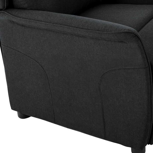 Fotel ágy Fekete 66.5 x 94 x 101.5 cm Poliészter